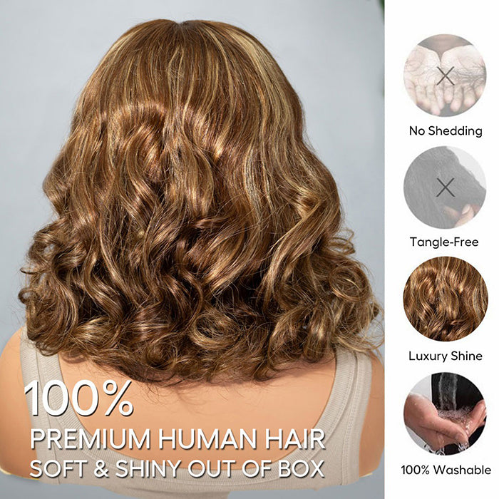 Salon-Quality Loose Body Wave Short Wigs Glueless HD Lace Human Hair Pre Plucked & Bleached Put On Go
