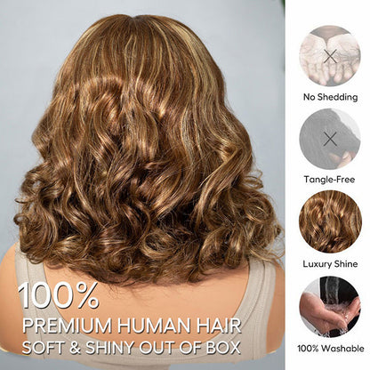 Salon-Quality Loose Body Wave Short Wigs Glueless HD Lace Human Hair Pre Plucked & Bleached Put On Go