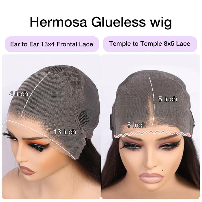 #4 Chocolate Brown 4C Edges Hairline Kinky Straight Wig Glueless Human Hair Wigs Super Realistic Natural