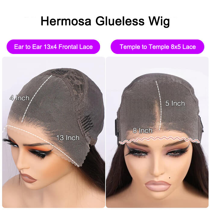 #1B/30 Balayage Highlights 4C Edges Curly Wig 13x6 Full HD Lace Pre Plucked Realistic Hairline Glueless Wig