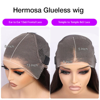 $100 off Flash Sale | Knotless HD Lace Human Hair Braided Curly Wig Glueless 8x5 HD Lace Wigs Pre-Cut Lace