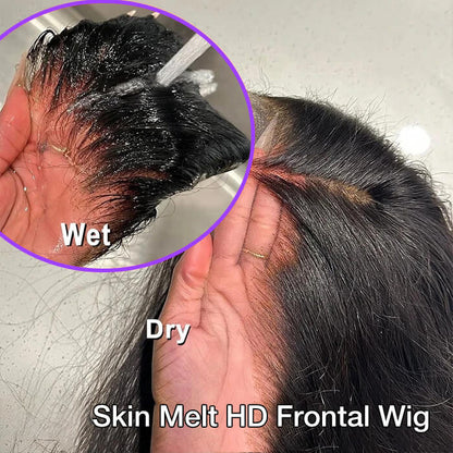 13x6 Pre-All Glueless Lace Frontal Wig Pre Cut Ear to Ear Lace Glueless Deep Wave Wigs
