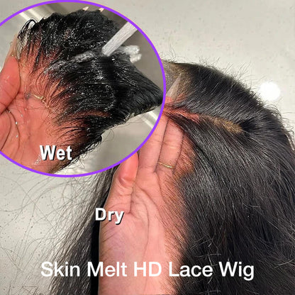Skin Melt Body Wave 5x5 HD Lace ClosureWigs Pre-Plucked LaceClosure Human Hair Wig