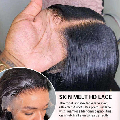 Body Wave Wigs 4x4 Pre Cut Lace Closure Wigs Pre Plucked Glueless Human Hair Wigs