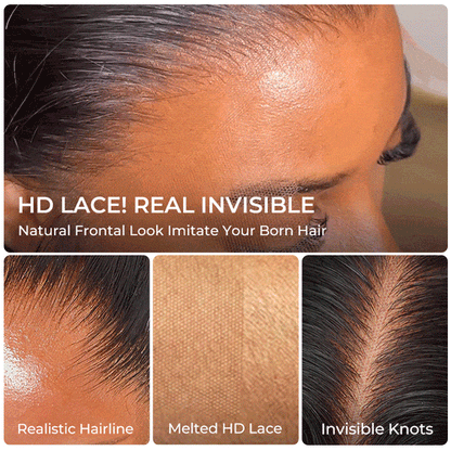Skinlike HD Lace Brazilian Deep Wave Wigs Drawstring 13x6 Full Frontal Lace Wigs 100% Real Human Hair Wigs For Black Women