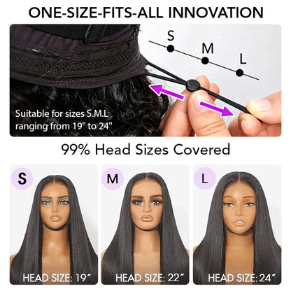 13x6 Loose Body Wave Frontal Wig Glueless HD Lace Human Hair Pre Everything Wigs 220% Density