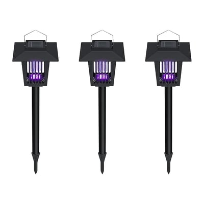 Advanced Solar-Powered UV Mosquito Zapper & Decorative Garden Stake Light