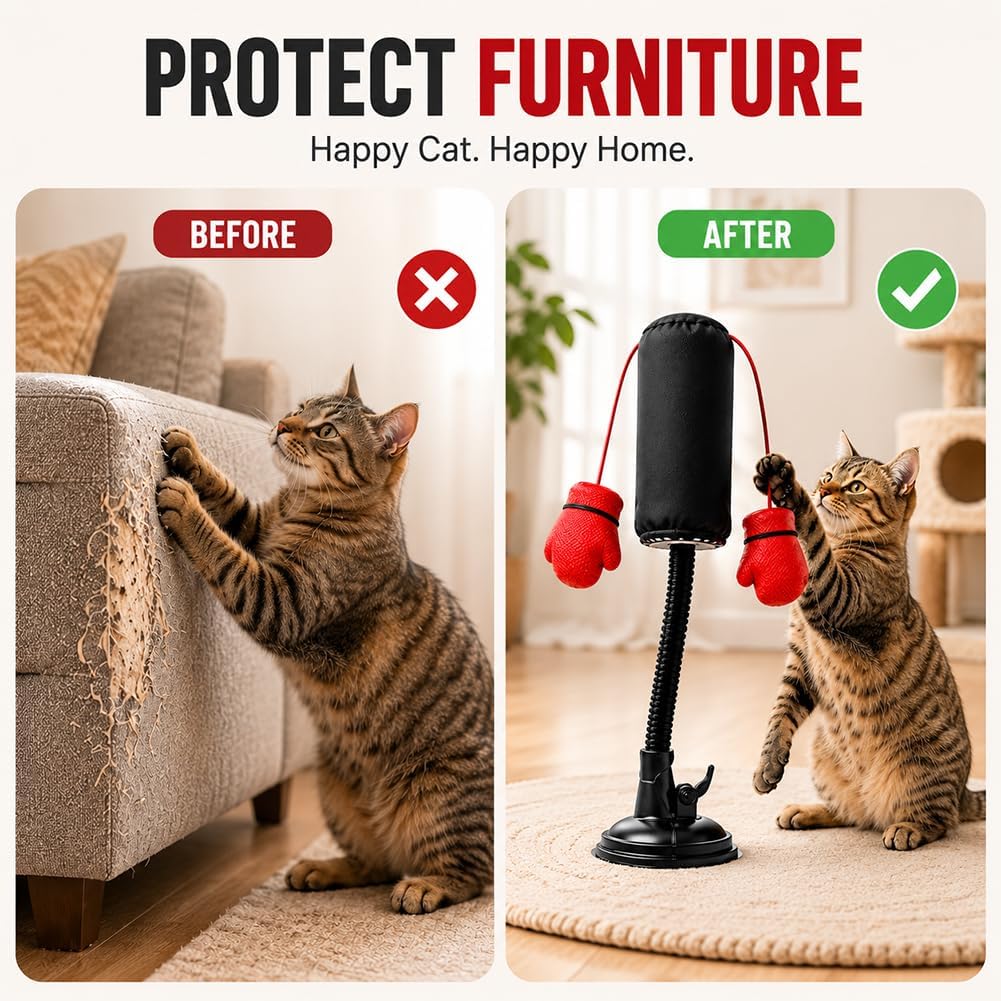 🥊🐈Cat Punching Bag Toy Cats