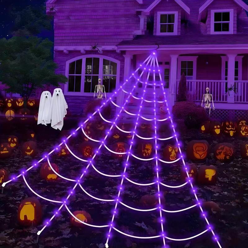 🕸️🕷️Halloween glowing spider web lights🎃