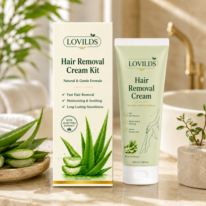 LOVILDS™ Natural Gentle Hair Removal Cream | For Women & Men, Sensitive Skin