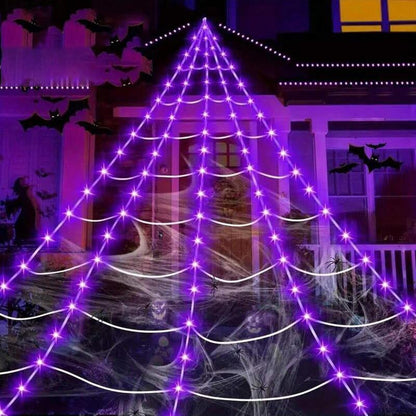 🕸️🕷️Halloween glowing spider web lights🎃