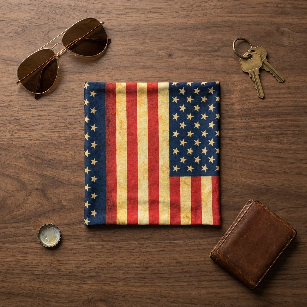 American Flag Vintage Neck Gaiter