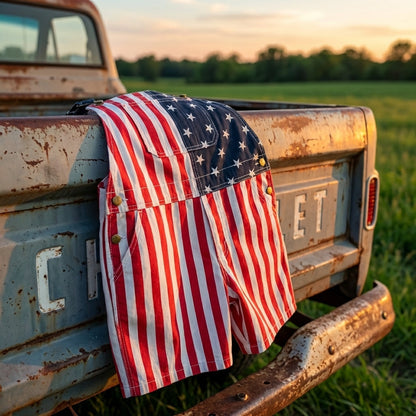 American Flag Overalls