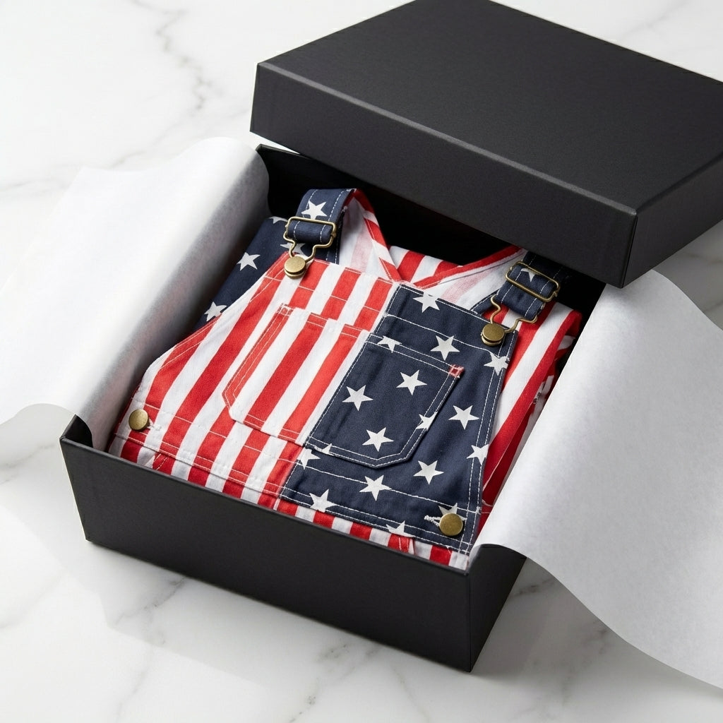 American Flag Overalls