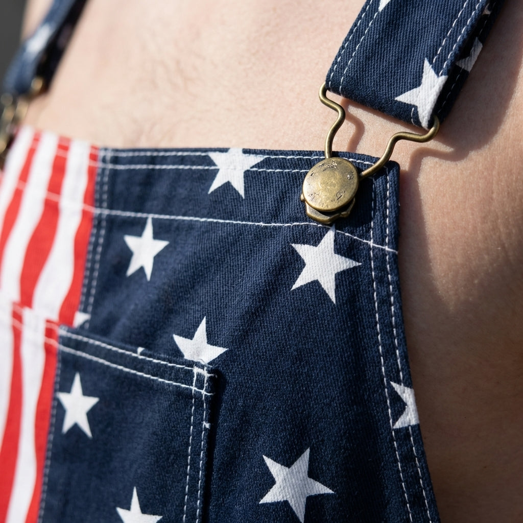 American Flag Overalls