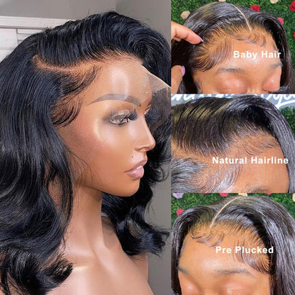 Glueless Short Bob Body Wave Wig For Women