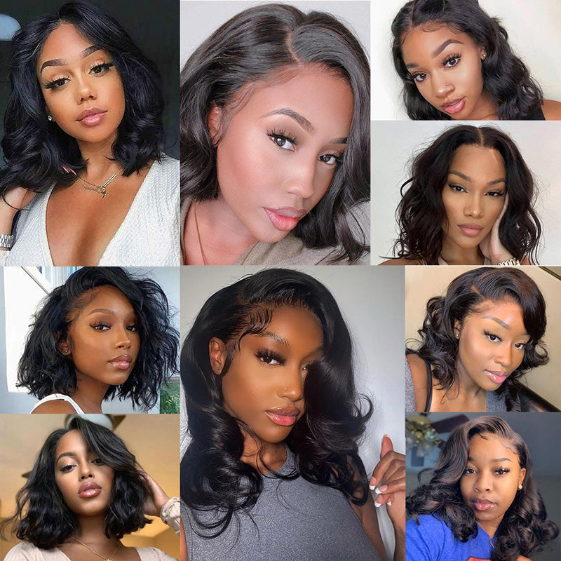 Glueless Short Bob Body Wave Wig For Women