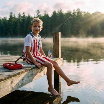 American Flag Kids Overalls