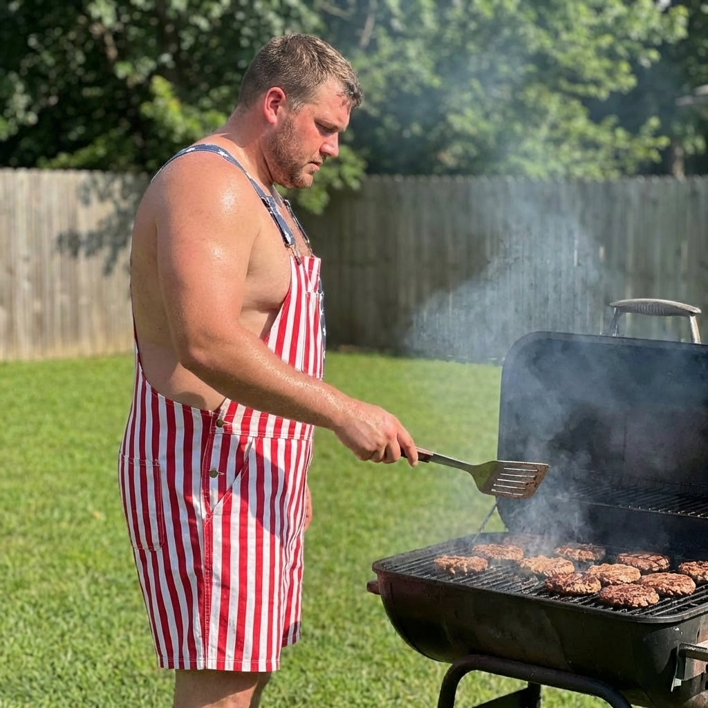 American Flag Overalls