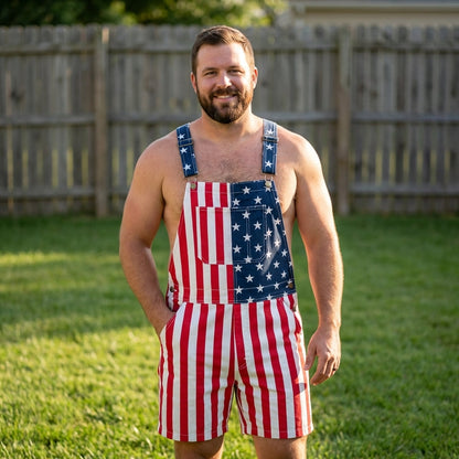 American Flag Overalls