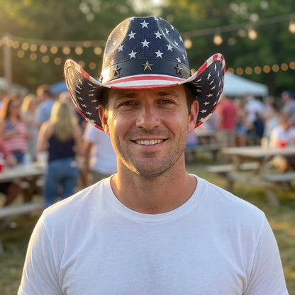 American Flag Cowboy Hat