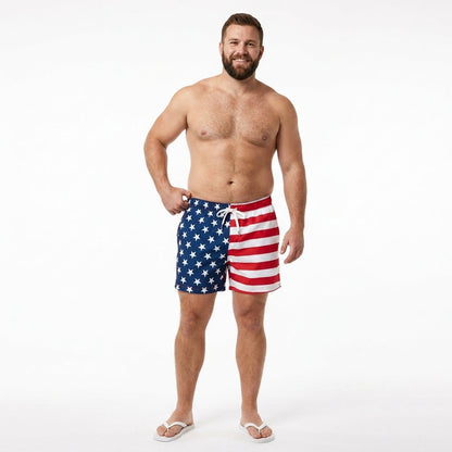 American Flag Swim Shorts