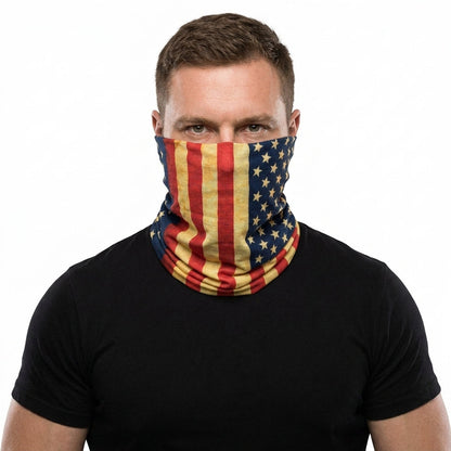 American Flag Vintage Neck Gaiter