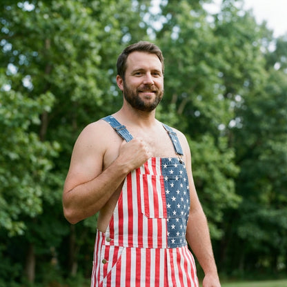 American Flag Overalls