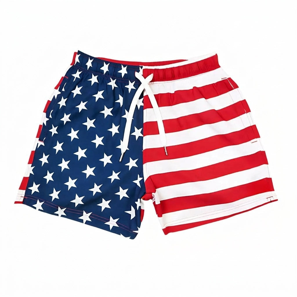 American Flag Swim Shorts