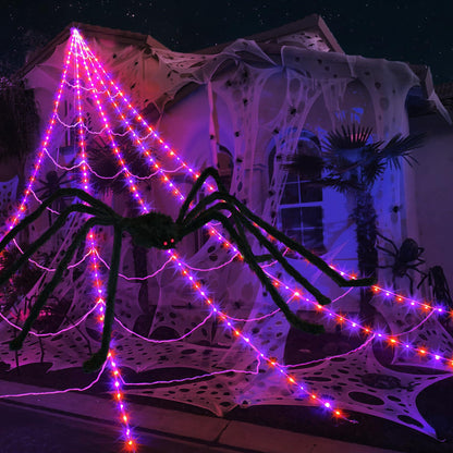 🕸️🕷️Halloween glowing spider web lights🎃
