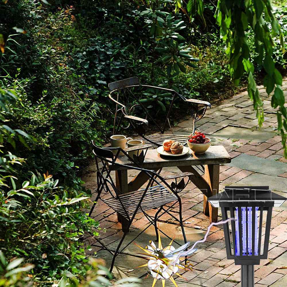 Advanced Solar-Powered UV Mosquito Zapper & Decorative Garden Stake Light