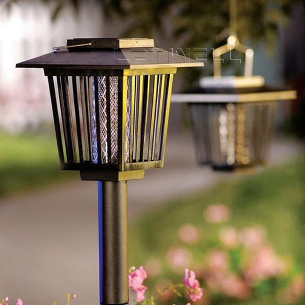 Advanced Solar-Powered UV Mosquito Zapper & Decorative Garden Stake Light