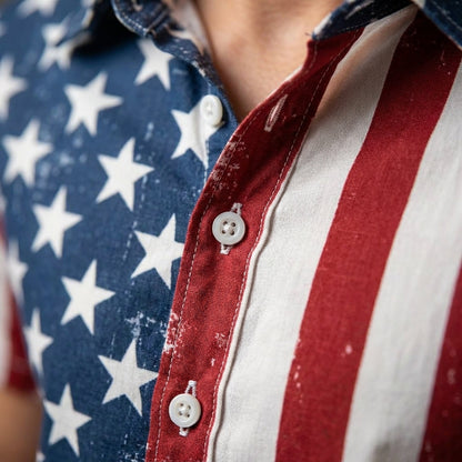 American Flag Hawaiian Shirt