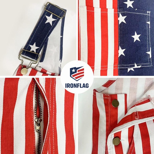 American Flag Overalls