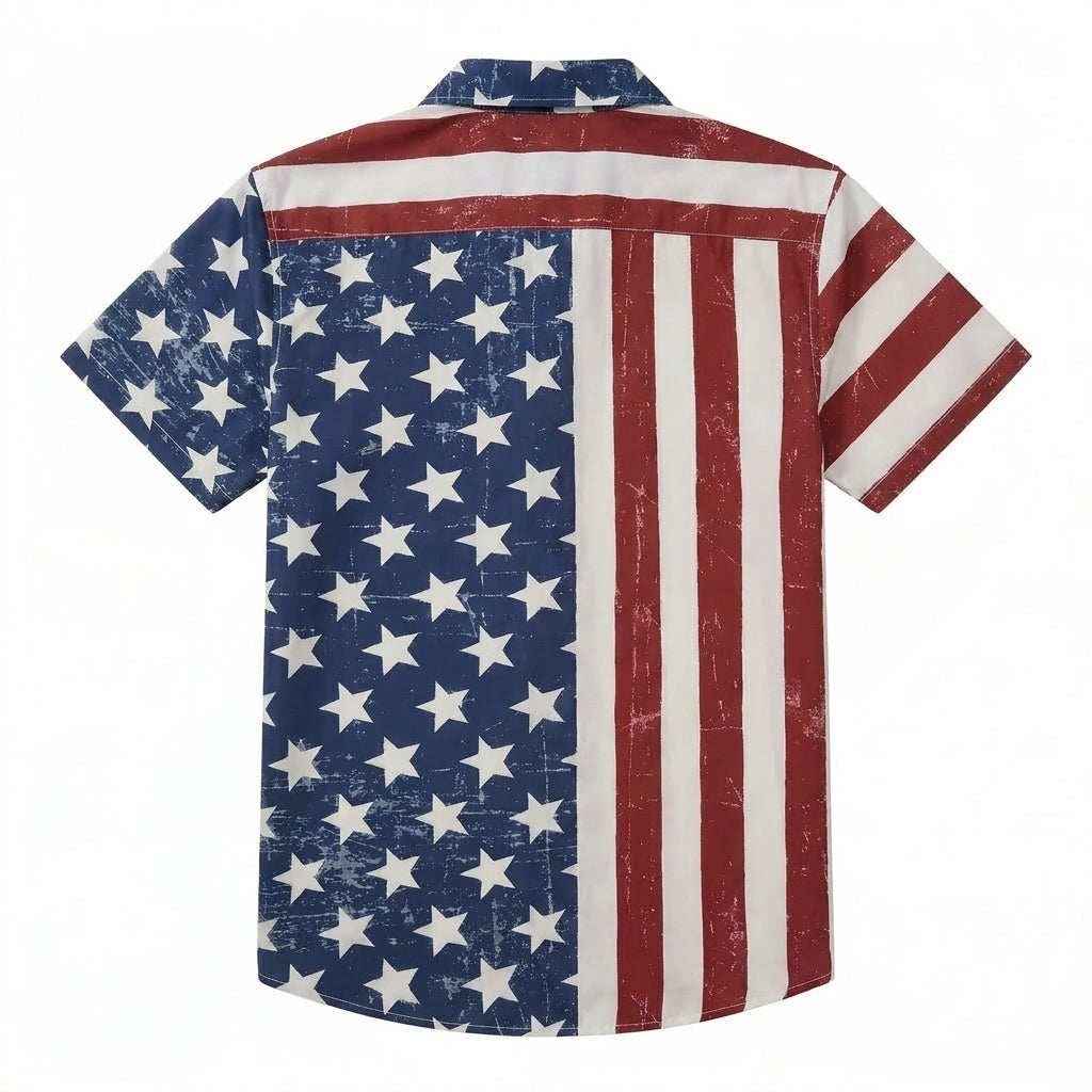 American Flag Hawaiian Shirt