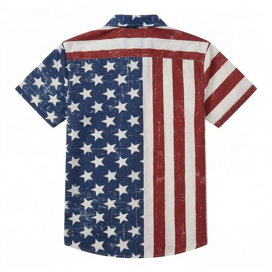 American Flag Hawaiian Shirt