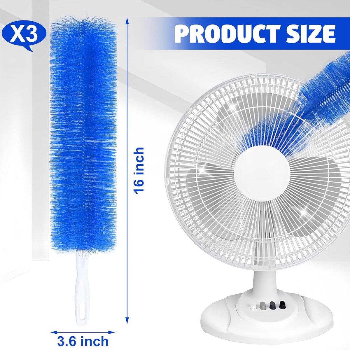 Bendable Microfiber Head,Reusable Dust Remover