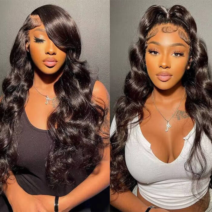 13x6 Loose Body Wave Frontal Wig Glueless HD Lace Human Hair Pre Everything Wigs 220% Density