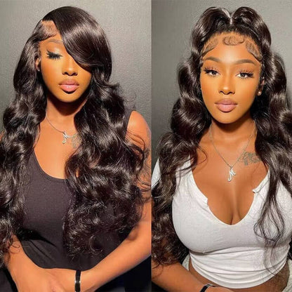 13x6 Loose Body Wave Frontal Wig Glueless HD Lace Human Hair Pre Everything Wigs 220% Density