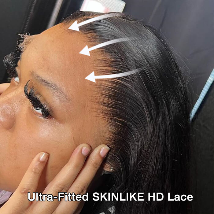 13x6 Loose Body Wave Frontal Wig Glueless HD Lace Human Hair Pre Everything Wigs 220% Density