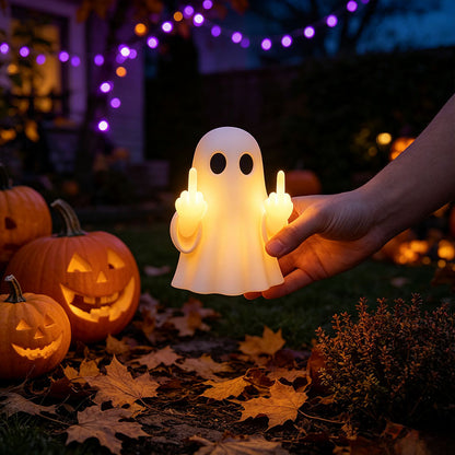 👻🎃Halloween Ghost Middle Finger Night Light💡