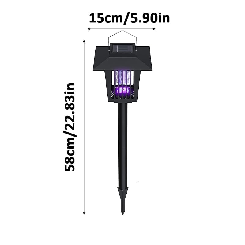 Advanced Solar-Powered UV Mosquito Zapper & Decorative Garden Stake Light