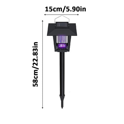 Advanced Solar-Powered UV Mosquito Zapper & Decorative Garden Stake Light