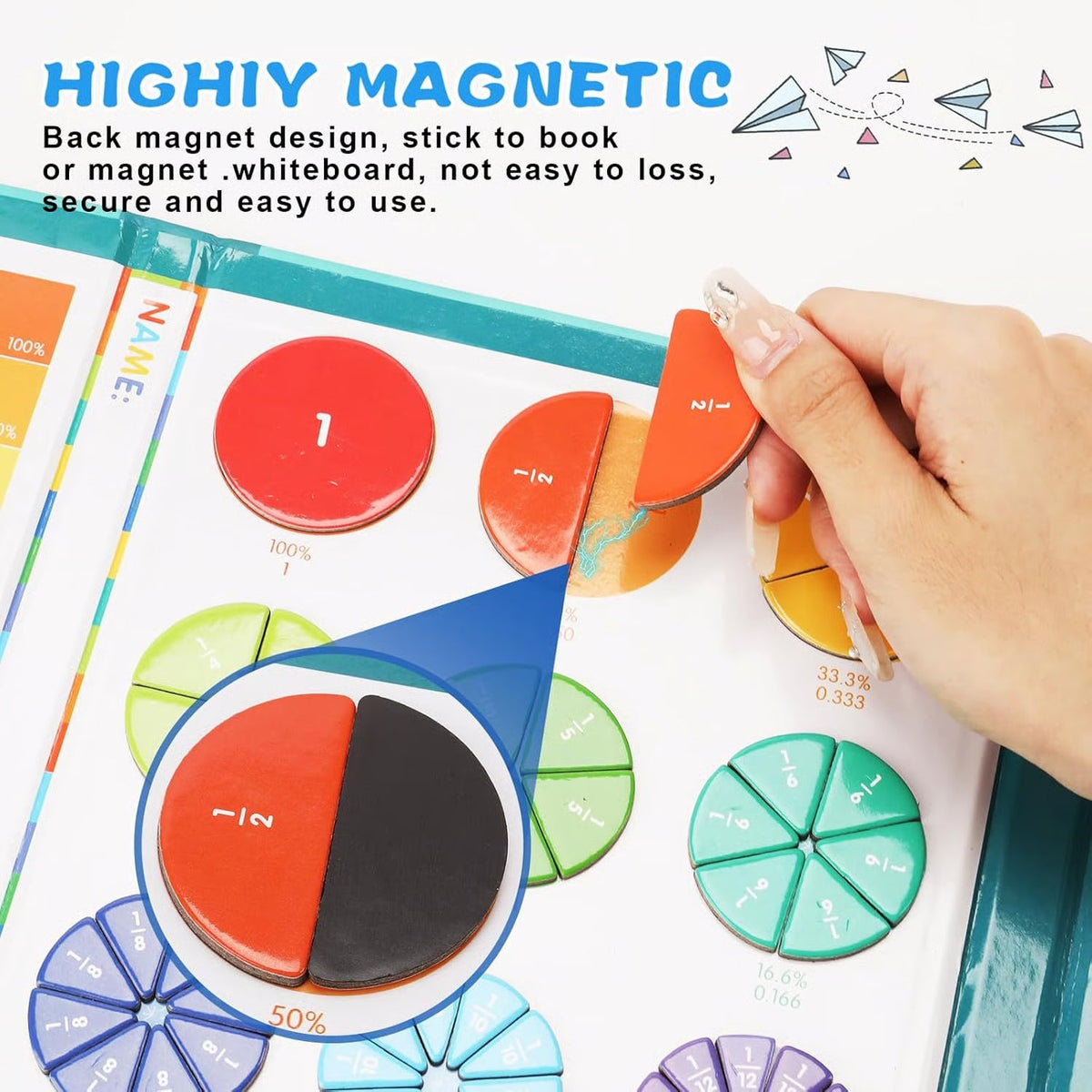 📚🧲Magnetic Fraction Board🧠