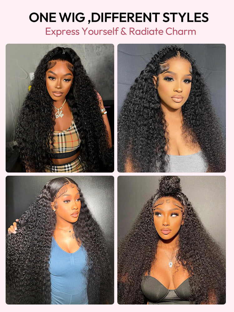 28 - 36inch Long Curly Wigs 13*6 Invisible HD Lace Front Wigs Pre-plucked Human Hair Wigs