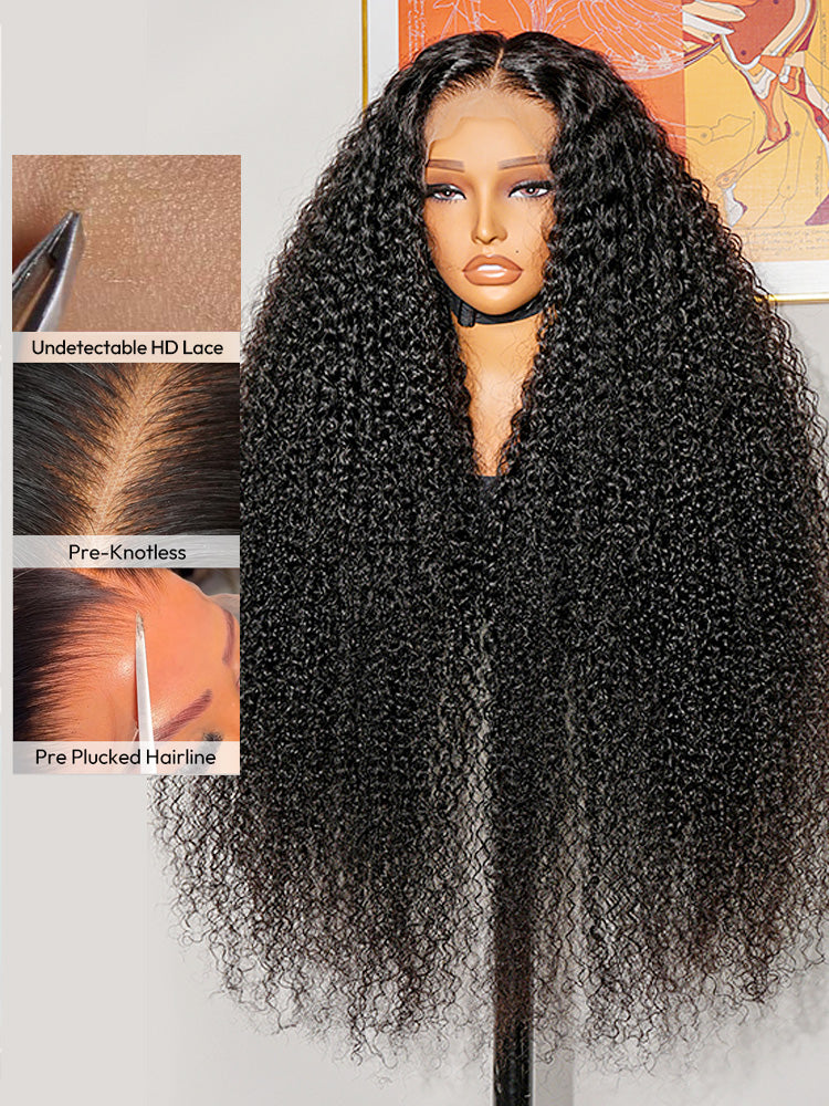 28 - 36inch Long Curly Wigs 13*6 Invisible HD Lace Front Wigs Pre-plucked Human Hair Wigs