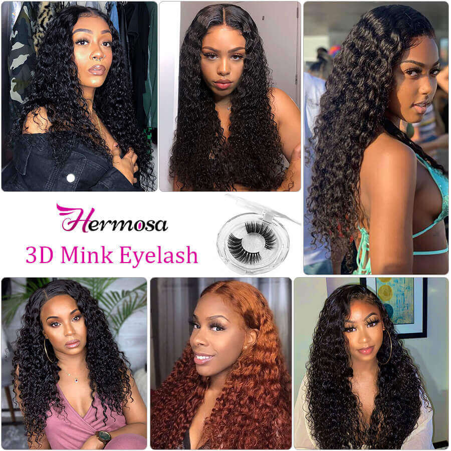 Brazilian Deep Wave Hair 3 Bundles Hermosa Hair 10A 100% Virgin Human Hair Extension