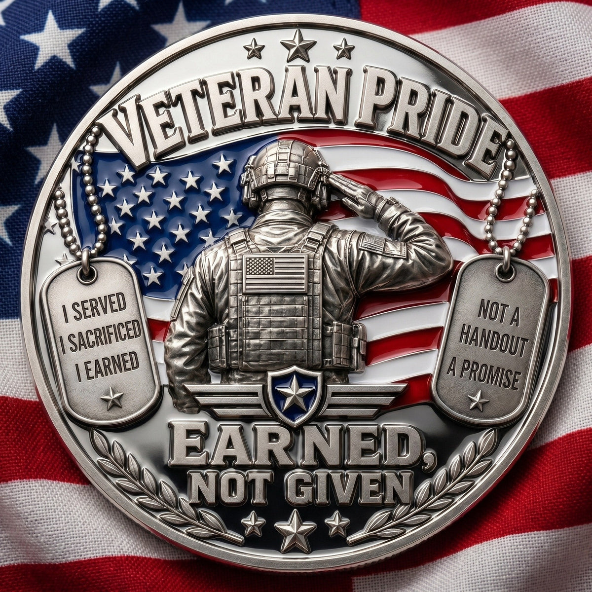 DD-214 Veteran Pride Coin