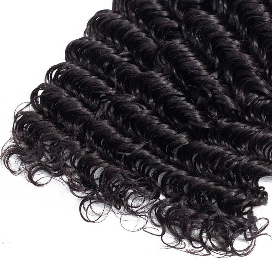 Brazilian Deep Wave Hair 3 Bundles Hermosa Hair 10A 100% Virgin Human Hair Extension