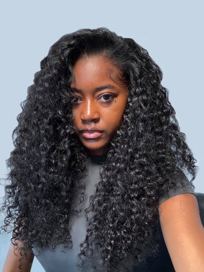 Flawless Lagos Hairline Jerry Curly Wig 13x6 Invisible Lace Front Wig